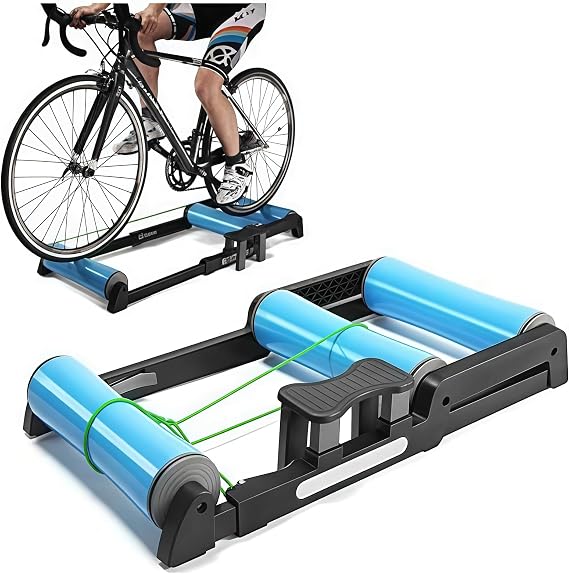 Foldable Bike Trainer for Indoor Cycling Exercise and Fitness
