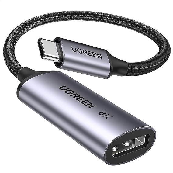 UGREEN USB C to DisplayPort Adapter 8K@60Hz Thunderbolt 5/4/3 Type C DP 1.4