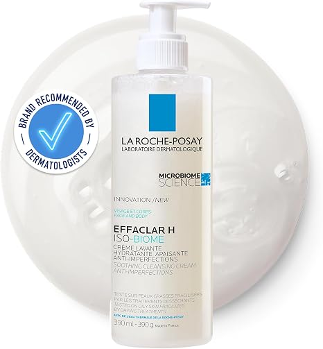 La Roche-Posay Effaclar H Creamy Cleanser for Oily Blemish-Prone Skin 390ml