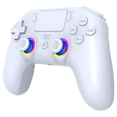 SUBSONIC - Wireless Controller for PS5 and PC - RGB LED - White