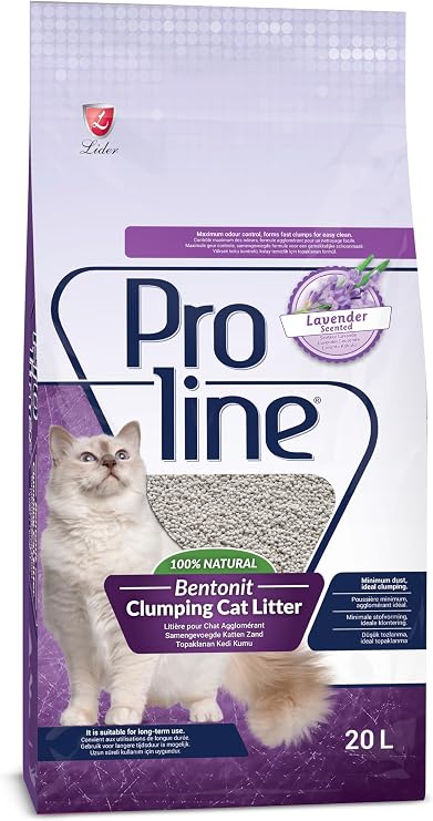 Proline Lavanta Kokulu Bentonit Kedi Kumu 20 L