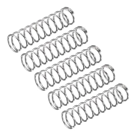 sourcing map Compression Spring, 5Pcs 304 Stainless Steel