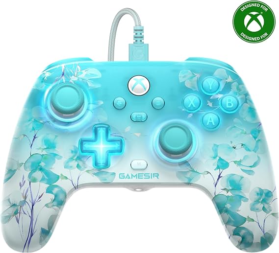 GameSir T7 Pro Floral Wired XBOX Controller,Hall Effect,RGB,Trigger Stop,PC