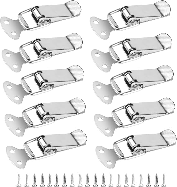 10 Pcs Spring Loaded Toggle Latch Hasps, Tension Clasp