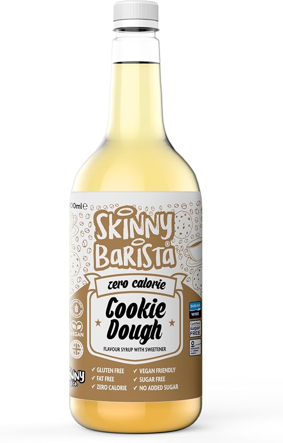 Skinny Food Co Cookie Dough Syrup Zero Calorie 1L - Sugar Free Coffee Syrup