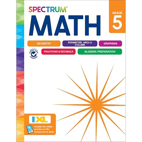 Spectrum Math Workbook, Grade 5
