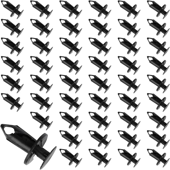 Longer Trim Panel Fixing Clips,50Pcs Universal Car Body Trim Clips & Lining Carpet Clips,Extra Long Van Trim Compatible with Ford Kuga Undertray Fixings, VW Undertray,Car Mat Clip Floor Holders