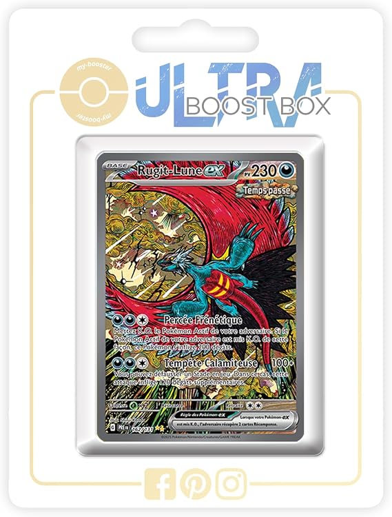 Rugit-Lune ex (Roaring Moon ex) 162/131 Ancient Alternative Shiny Pokémon Gallery - my-booster X Écarlate et Violet 8.5 Évolutions Prismatiques - Box of 10 Pokemon French Cards