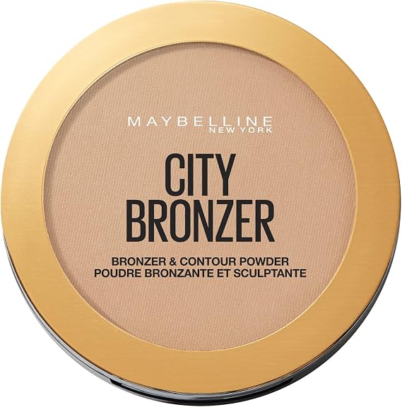 Maybelline New York City Bronzer & Contour Powder, Ultra-Blendable Soft-Milled Pigments for a Silky Smooth Sunkissed Glow, Warm and Natural Sun Kissed Glow, Shade: 200 Medium Cool
