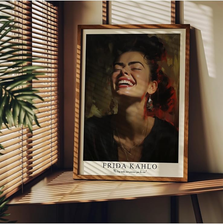 Fark Tanıtım Frida Kahlo Çerçevesiz Poster, Modern Dekoratif Çerçevesiz Poster, Tablo, FridaKahlo-1, 30 x 40