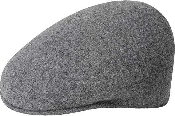 Kangol Men's Wool 504 Flat Cap (Wool 504) - Grey (flannel) size: l