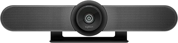 Logitech MeetUp Conference Camera with 120 Degree Field of View and 4K Video Quality Black Black