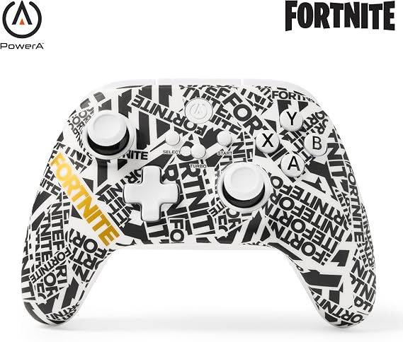 PowerA OPS v1 Wireless Controller for Cloud Gaming - Fortnite Edition, gamepad, wired video game controller, gaming controller, works with Windows 10/11