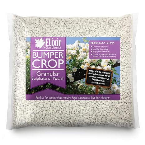 Elixir Gardens Granular Sulphate of Potash Fertiliser 2kg Bag