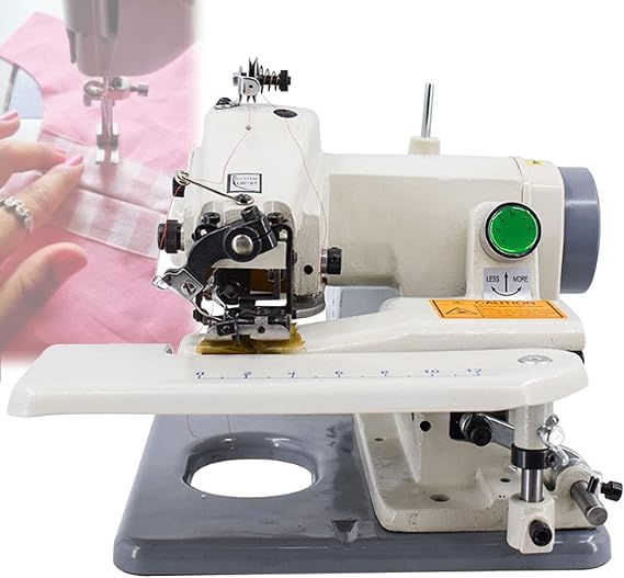 Hemming Machine, Portable Blind Stitch Sewing Machine with 10 Needles, Tabletop Hemmer with Accessories and Foot Pedal for Seamstresses