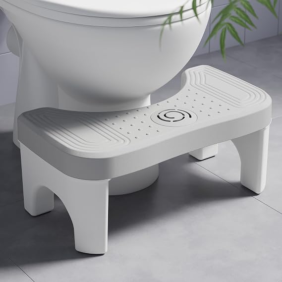 Recximi Yetişkinler için Çömelme Tuvalet Taburesi, 7 inç Kaka Taburesi Yetişkin, Tuvalet Taburesi Çömelme Yetişkin, Kaymaz Tuvalet Taburesi, Banyo için Kaka Taburesi, Taşınabilir Tuvalet Basamak Taburesi,