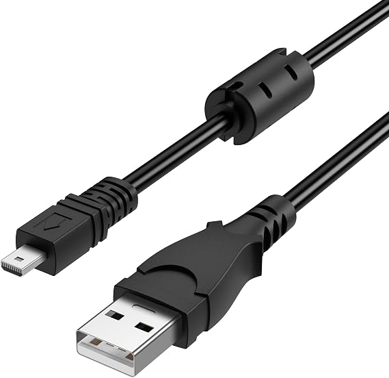 Wanme Replacement UC-E6 UC-E16 UC-E17 UC-E23 for Nikon Coolpix Charger, for Nikon CoolPix charger cable, for Nikon Coolpix Charging Cord for S3100 S3000 S6300 S570 S3500 S6500 (Black)