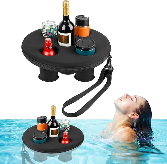 Floating Drink Holder, Pool Drink Holder Floats With 5 Holes For Hot Tub