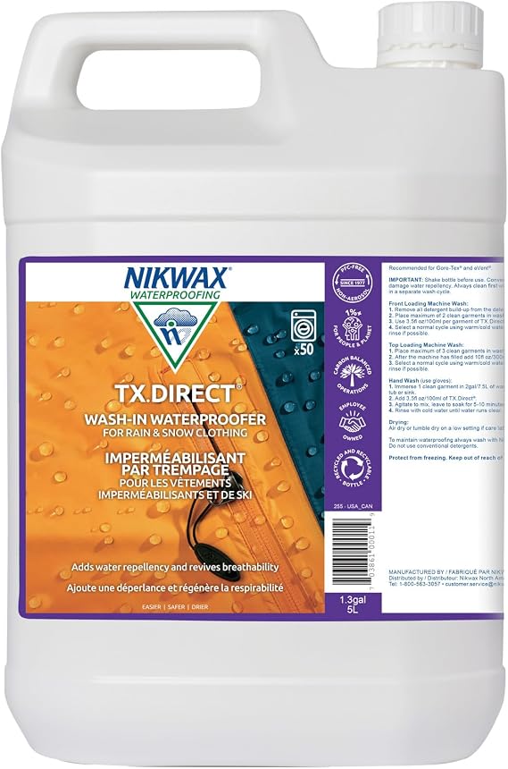 Nikwax TX. Direct wash and water resistant