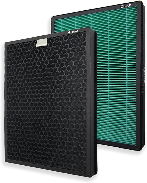 PUREBURG Replacement Filter Set Compatible with Coway AIRMEGA 400 400S Air Purifiers, Replace Part 3111735, H13 True HEPA Activated Carbon 2-in-1