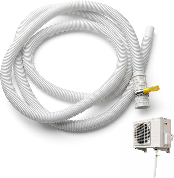 9.8Ft Air Conditioner Drain Hose, Universal Air Conditioner Drain Hose Flexible Piping Kit Portable Parts & Accessories for Ac Washer Portable Ac Polyethylene Replacement