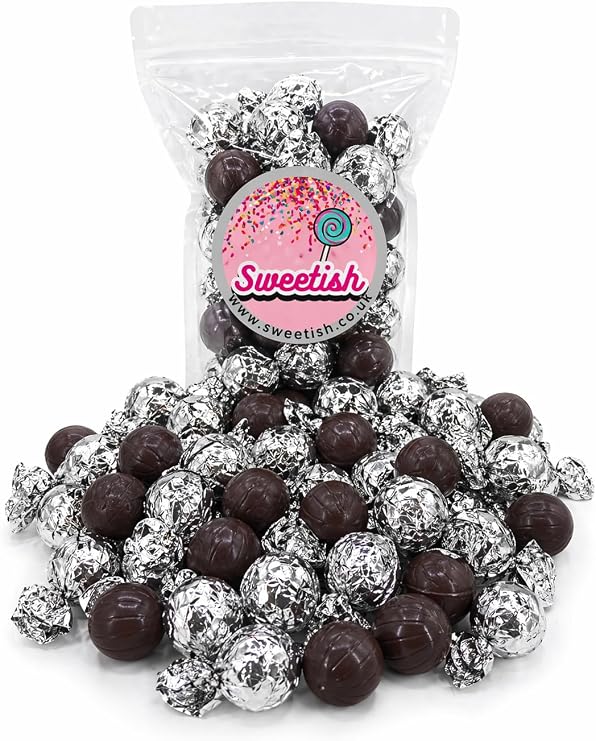 Swiss Dark Chocolate Balls With A Smooth & Dark Chocolate Filling - 500g Pack - Perfect For Sharing By Sweetish