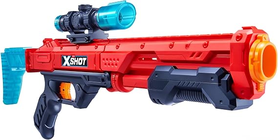 X-Shot Excel Hawk Eye Foam Dart Blaster Red W/Air Pocket Technology(16 Darts) by ZURU - RED