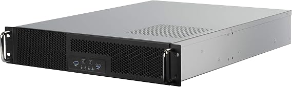 SilverStone Technology RM23-502, 2U dual 5.25" drive bay ATX rackmount industrial storage server chassis with USB 3.1 Gen1 interface, SST-RM23-502