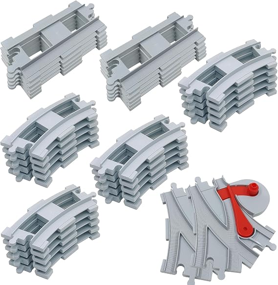 32 Piece Train Track Building Brick Set Toy Railway Tracks