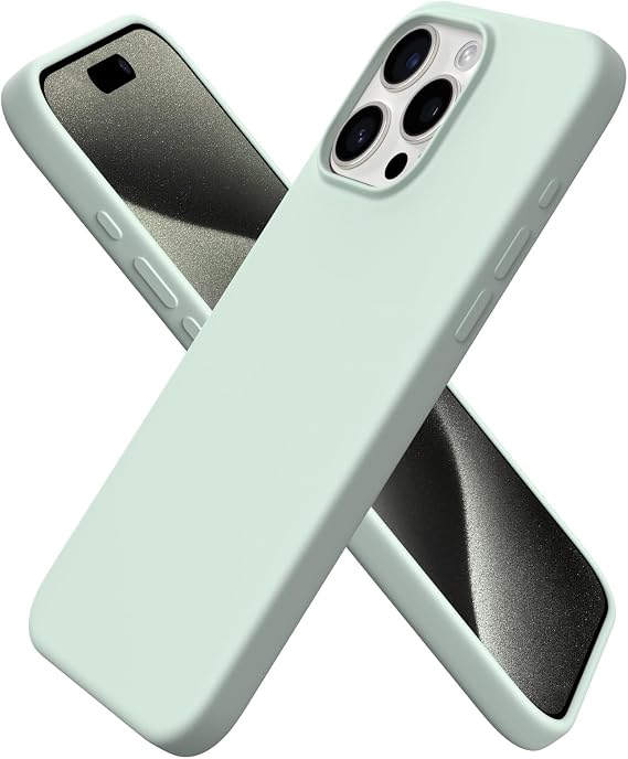ORNARTO Compatible with iPhone 15 Pro Max Case , Liquid Silicone Slim Cover