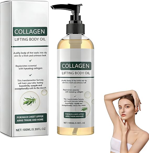 Collagen Oil for Skin Tightening, 2026 New Magic Firming Body Oil, Collagen Lifting Body Oil, Firming Body Lotion, Bo-dy Oil Massage Oils for Scars, Wrinkles and Stretch Marks (1Pcs)