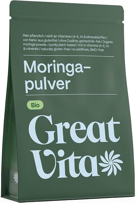 GreatVita Organic Moringa Powder 400 g No Additives