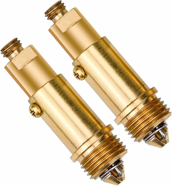 2 Pcs Replacement Sink Basin Bath Pop Up Click Clack Slotted Plug Bolt Assembly Internal Spring Brass Plug Bolt for Most Bathroom Bathtub Sink Drain Stopper