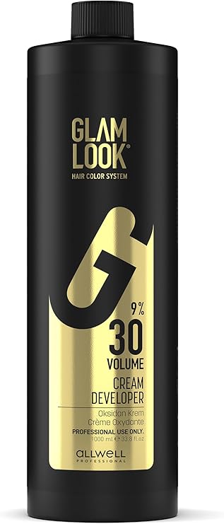 GLAMLOOK 30 Volüm Peroksit (%9) | Oksidan Kremi 1000 ml | Profesyonel Developer
