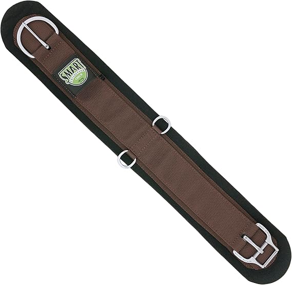 Weaver Leather フェルトの裏地付き スマートシンチ ロールスナッグ鞍帯バックル付き