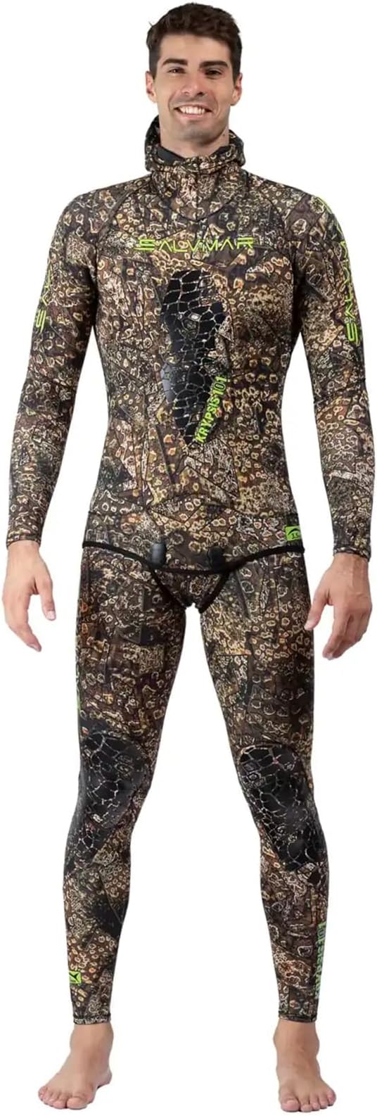 Salvimar Krypsis 101, Men's Wetsuit, Camouflage Brown, XXL