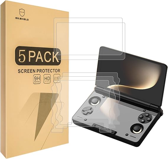 Mr.Shield 5-Pack Tempered Glass Screen Protector compatible with AYN THOR