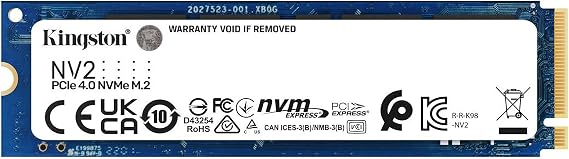 Kingston NV2 NVMe PCIe 4.0 SSD 1000G M.2 2280 -SNV2S/1000G