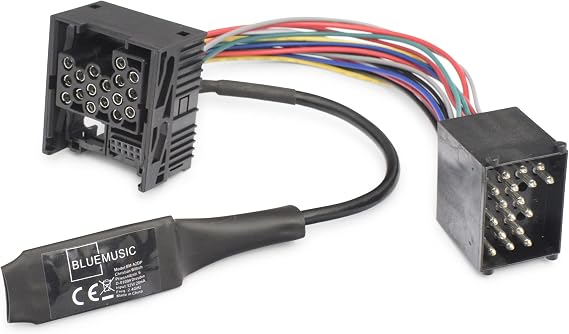 Bluetooth Music Interface compatible with BMW E46 / E39 / E38 17 pin round pin.
