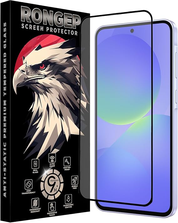 Rongep [Full-Glass] Samsung Galaxy A36 için Ekran Koruyucu 9H Sertlik Anti-Static Temperli Cam A 36 Koruma Görüntü ve Dokunmatiği Etkilemeyen Çizilme ve Darbelere Karşı Samsung A36 Ekran Koruyucu