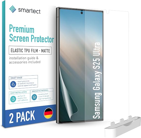 smartect TPU Screen Protector 2 Pieces Matte for Samsung Galaxy S25 Ultra