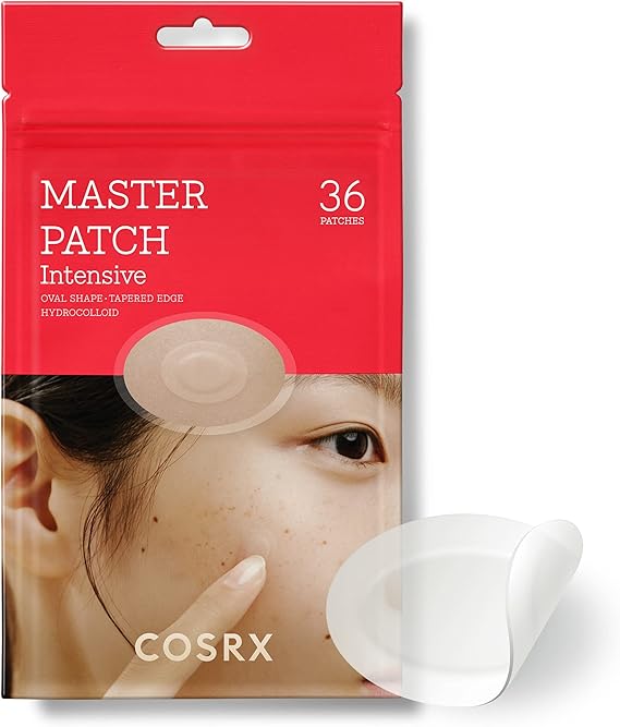 COSRX Master Pimple Patch Intensive 36 Patches Value Pack | Patch in 2 Sizes | Oval Hydrocolloid Pimple Patches with Tea Tree Oil fot Spot, Zit, Pimple Treatment