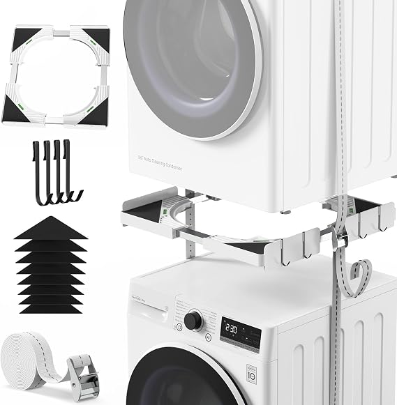 Ultra-thin Universal Stacking Kit for Washer and Dryer [Energy Class A]