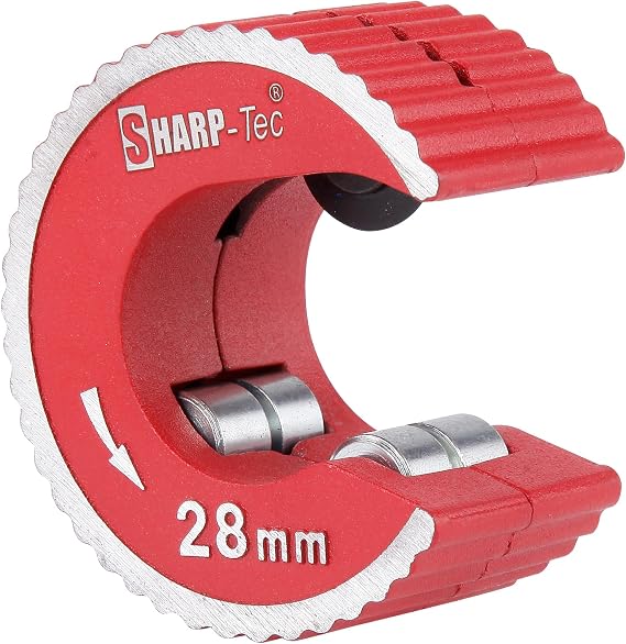 Sharp-tec 28mm (1") Copper Pipe Cutter, Round Tube Cutting Tool with Aluminium Alloy Body, Plumbing Pipe Slice for Copper, Brass, PVC, Aluminium