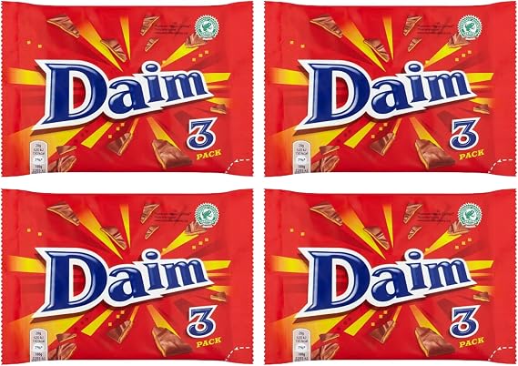 Chocolate Multipack Bundle - x4 Daims Bar Multipacks (3x28g Bars In Each Pack)