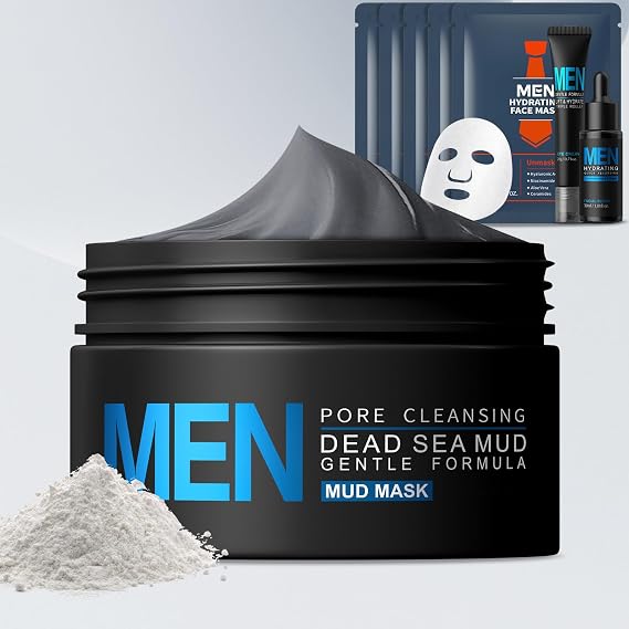 Dead Sea Mud Mask, Deep Cleansing Black Face Clay Mask