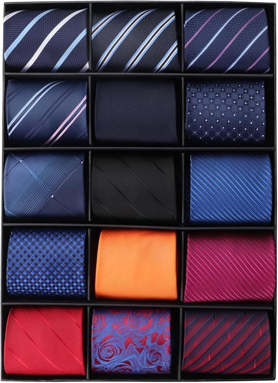 Men's Classic Neck Ties for Men Classy Men's Tie Woven Jacquard Ties Party Suit