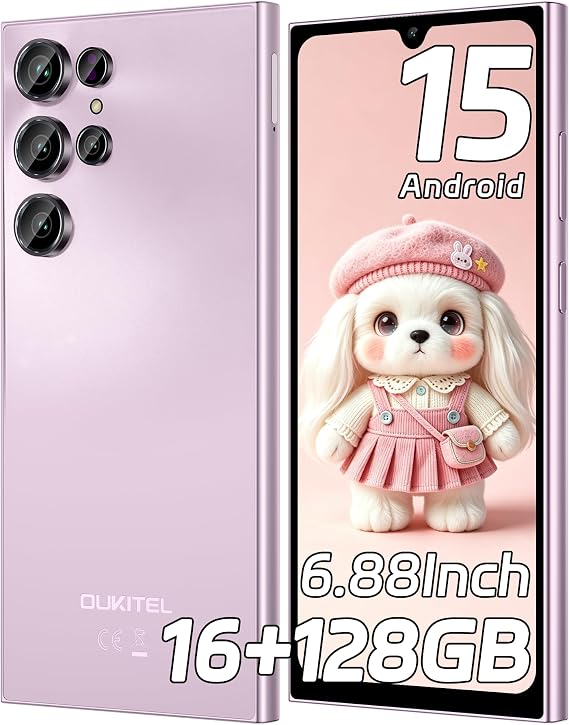 C61 Mobile Phones, 6.88" Display, 16GB+128GB/1TB, Android 15 Phone