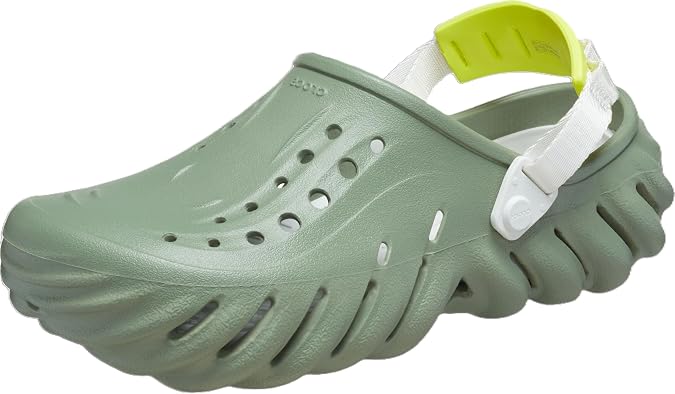 Crocs Unisex Adult Echo Clog, Moss, 6 Women/4 Men