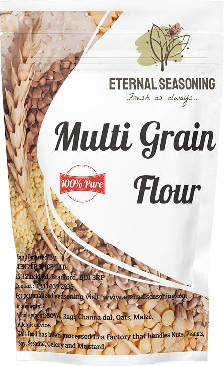 Generic Multigrain Wheat flour | 1Kg |Atta Flour| Eternal Seasoning | Freshly ground to orders | 100% Pure|Premium Quality…